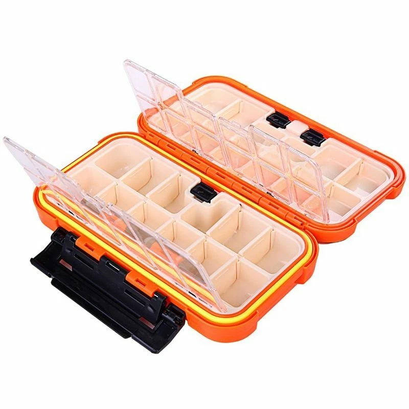 20cm Fishing Tackle Box 28 Grids Compartments 4 Colors Fish Lure Line Hook  Box