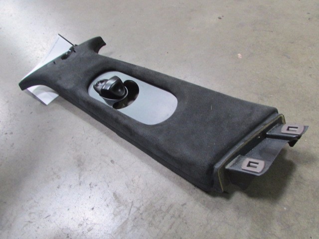 Maserati Quattroporte, LH, Left Upper B-Pillar Trim Panel, Black, Used 981356000