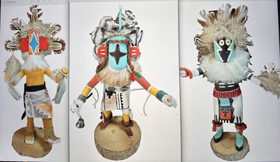Konvolut 3 Vintage Indianer Kachina Puppen