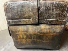 AUTHENTIC CROCODILE DOCTORS BAG ANTIQUE OVER 100 yrs.Old VERY VERY RARE
