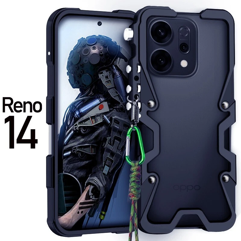For Oppo Reno14 Pro / Reno14 5G Luxury Metal Aluminum bumper
