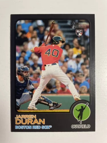 Jarren Duran 2022 Topps Heritage Black Border SP RC
