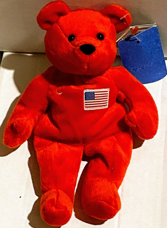WAYNE GRETZKY #99 "C" Rangers Salvino's Bammers Red Bear USA Flag Issue 4/18/99