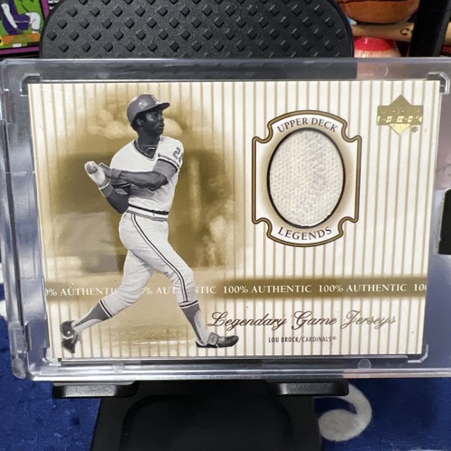 2000 UPPER DECK LOU BROCK LEGENDARY GAME JERSEY PATCH