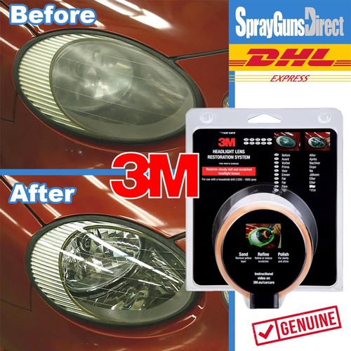 Kit de polissage restauration objectif phare 3M. Vous avez juste besoin d'une perceuse.
