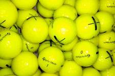 3 Dozen TaylorMade Distance Plus Golf Balls - Yellow - 4A/5A