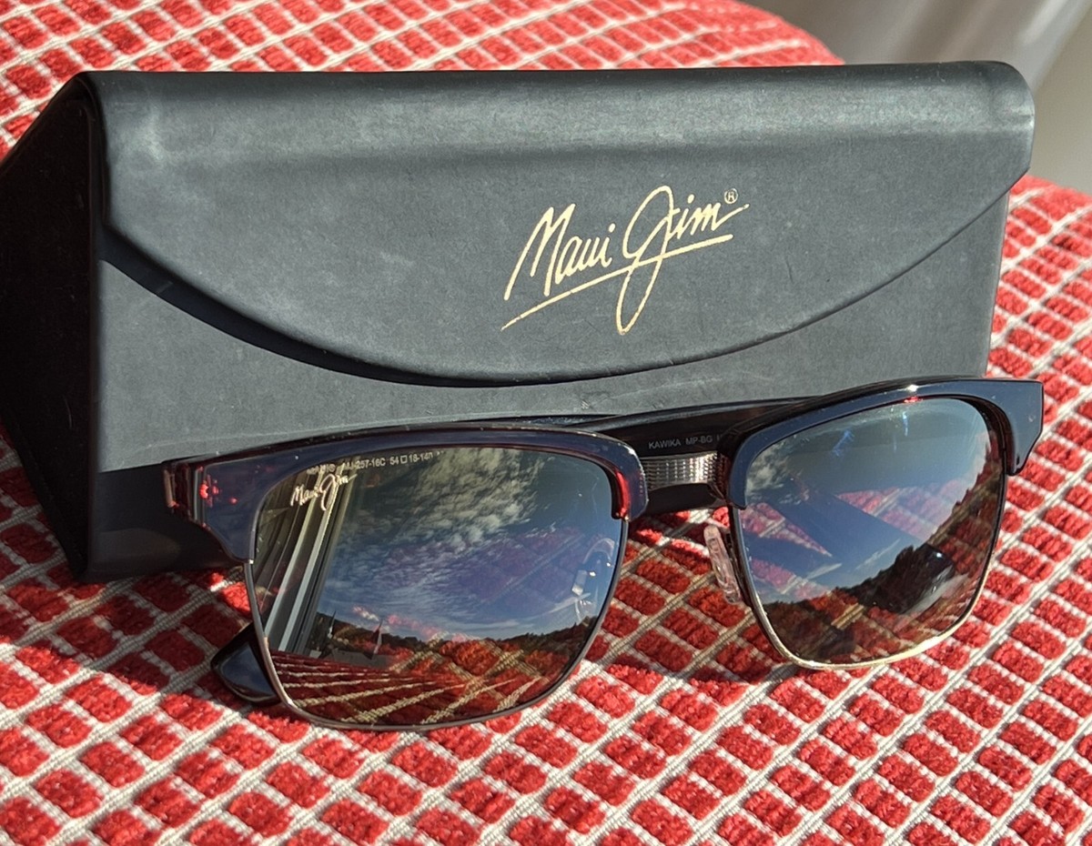 Maui Jim Kawika MJ 257 16C Tortoise & Antique Gold Frame