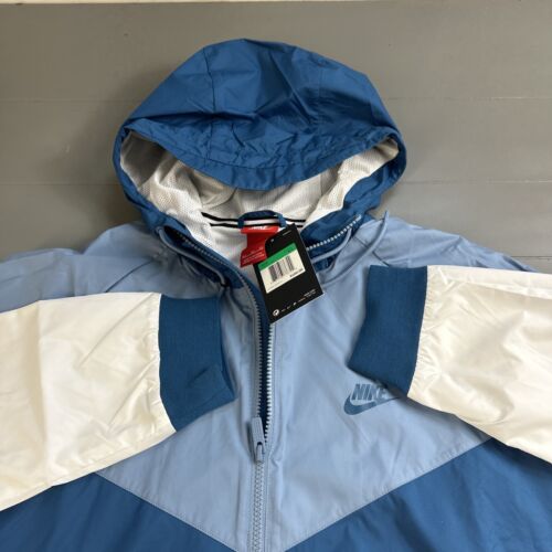 Neu mit Etikett Nike Windrunner Trainingsjacke Herren XL blau Kapuze gefüttert belüftet 727324-460 - Bild 4 von 12