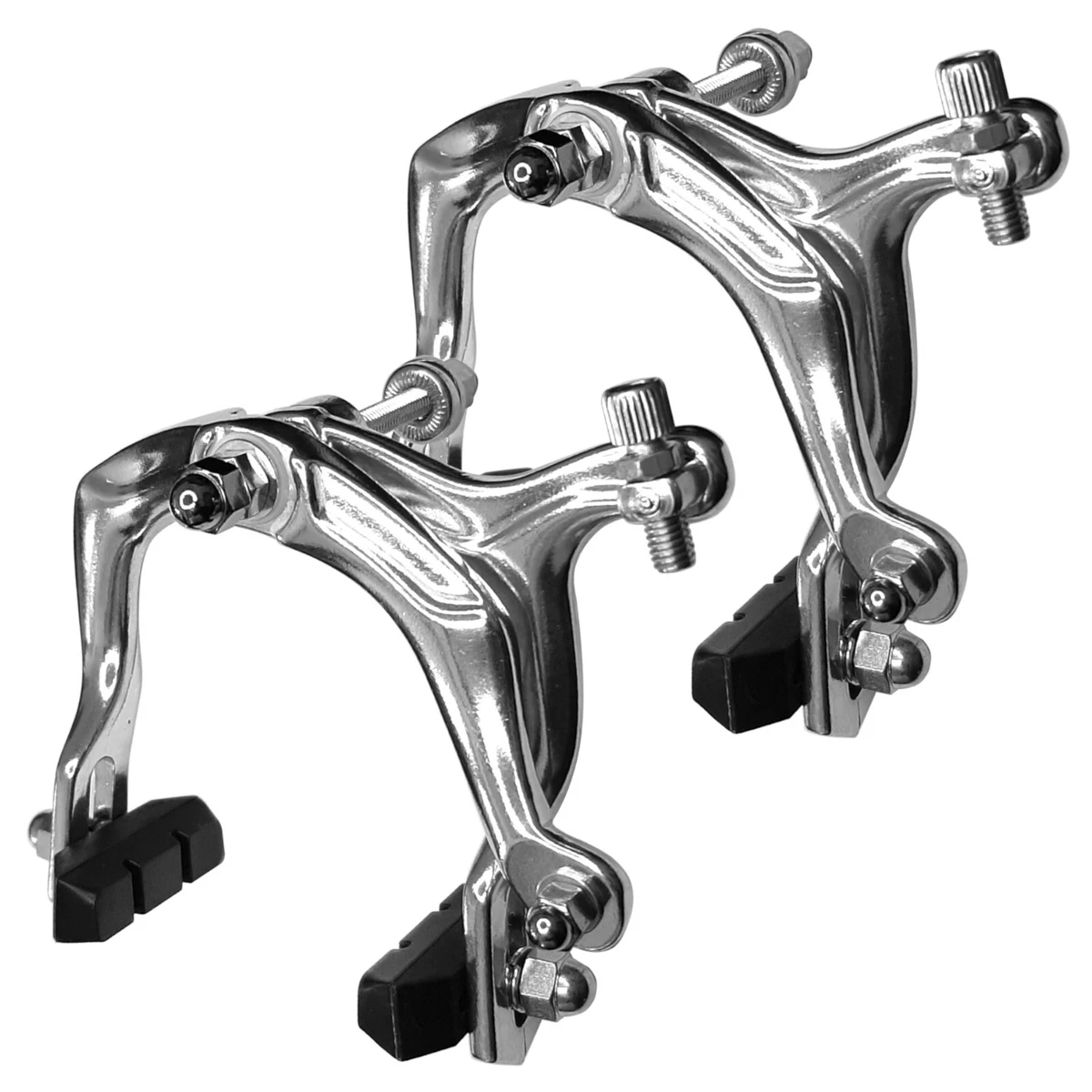 Coppia pinza freno bici anteriore posteriore alluminio pattini 74