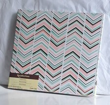 New Recollections Scrapbook Album Pink Turquoise Boho Arrows 10 Pages 12 x 12
