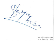 Ian McGeechan Scottish Rugby Autographed Signed Album Page AMCo COA 20983