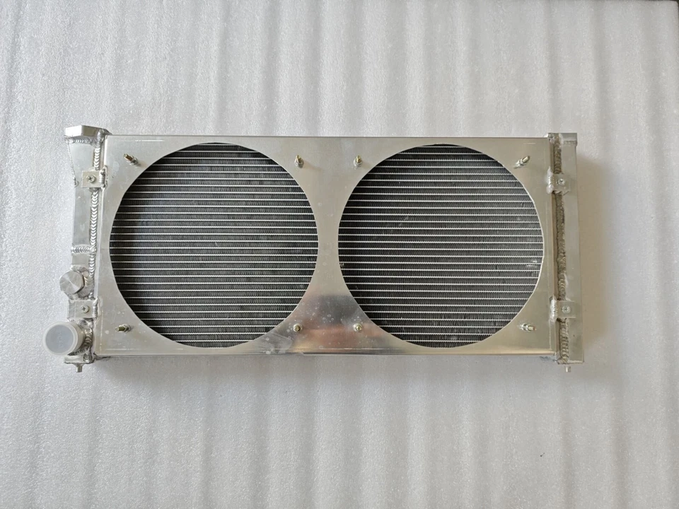 Ajuste Volkswagen Corrado VR6 SLC 2.8L 2.9L 1991-1995 radiador de aluminio + cubierta + ventilador Foto 2 de 4