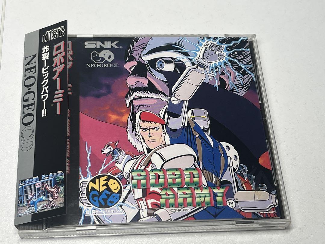 ROBO ARMY Neo Geo CD software 1991 boxed with manual japan Start 