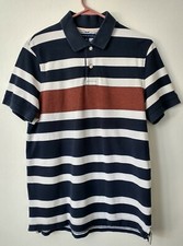 Tommy Hilfiger Polo Custom Fit Shirt Flag Stripe Mens Sz M Color Block Y2K