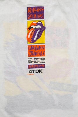 90s Rolling Stones Europe1990 バンT XL ROLLING STONES Urban Jungle EUROPE 1990 T-Shirt vtg original
