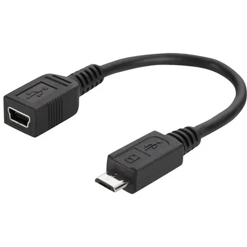 Адаптер Belkin USB 2.0 с 5-контактным разъемом Mini USB-B и Micro USB для хранения данных