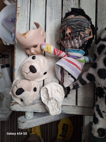 Job lot dolls 32 x art dolls, clay dolls, crafting, upcycles - Picture 21 of 22