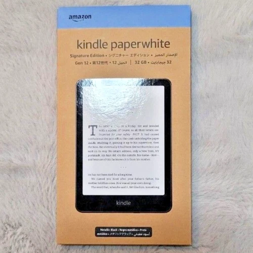 Amazon Kindle Paperwhite Signature Edition Metallic Black 32 GB 12th gen 2024