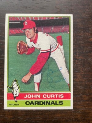 1976 Topps #239 John Curtis Autographed Card St. Louis Cardinals Signed