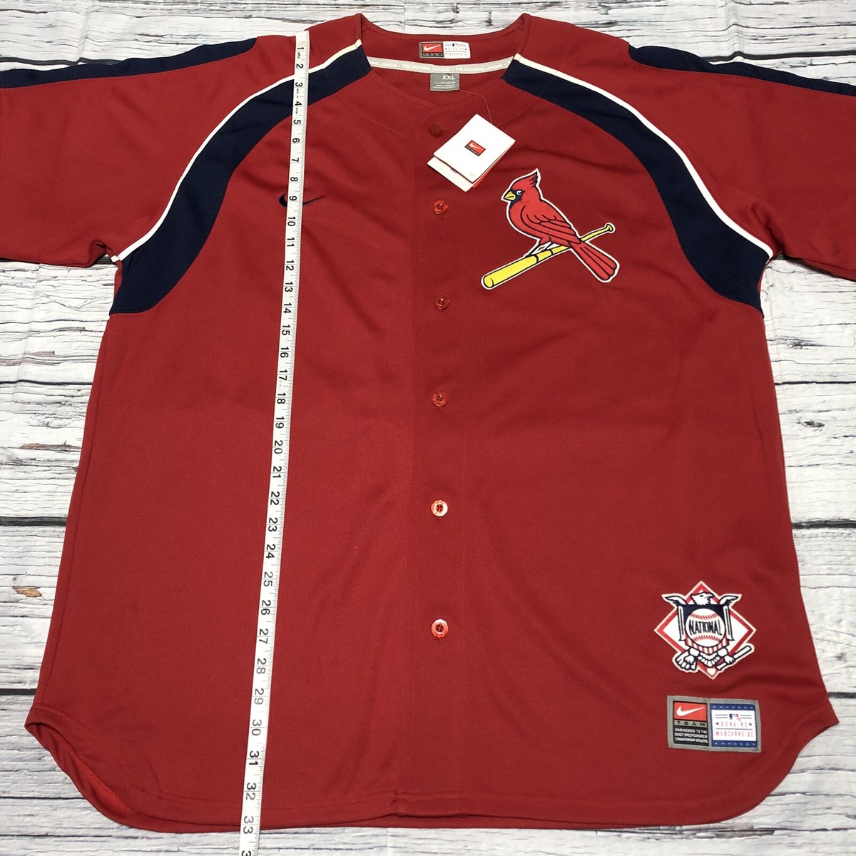 Team Nike St. Louis Cardinals Baseball Jersey Blank Red Men's Size