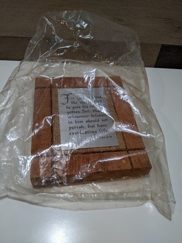 NEW VTG Rustic Wood Inspirational Decor "For GOD So Loved...John 3:16 - Picture 9 of 9
