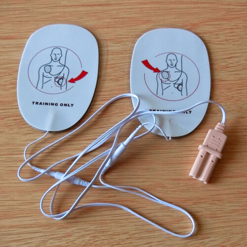 Almohadillas de entrenamiento de primeros auxilios para adultos XFT AED almohadillas de reemplazo de electrodo de entrenamiento - Imagen 3 de 6