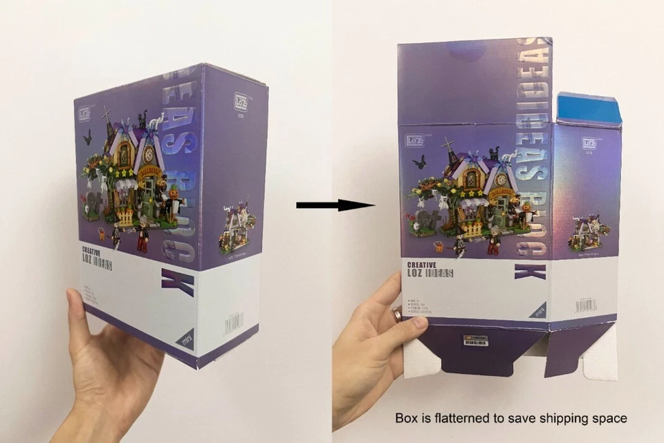 LOZ Mini Bloques Tiendas Callejeras Casa Bloques de Construcción Conjunto Ladrillos Juguetes para Niños Foto 2 de 4