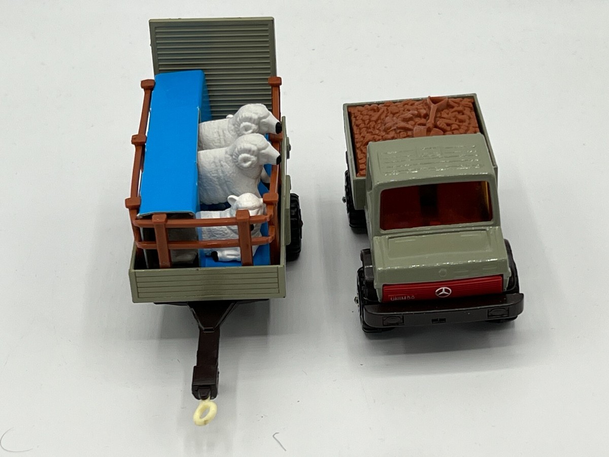MATCHBOX SUPERKINGS UNIMOG K-30 FARM TRAILER K-32 1978 MERCEDES