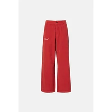 Elwood Baggy Corduroy Wide Leg Pants Men Size 34 Fire Red Loose Oversized
