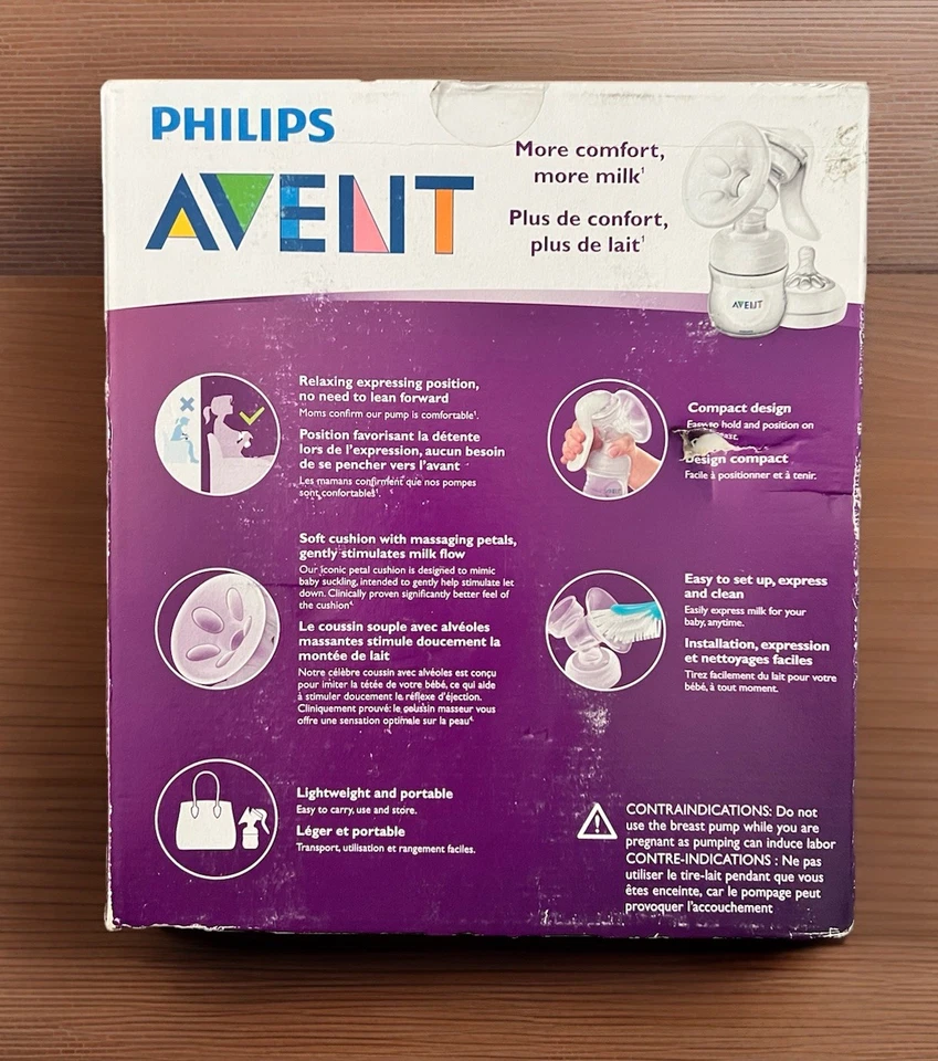 NUEVO biberón y pezón extractor de leche manual Philips Avent Foto 2 de 4