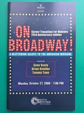 October 27, 2008 SIGNED Tommy Tune Event Program 23rd Anniversary Career Dancers