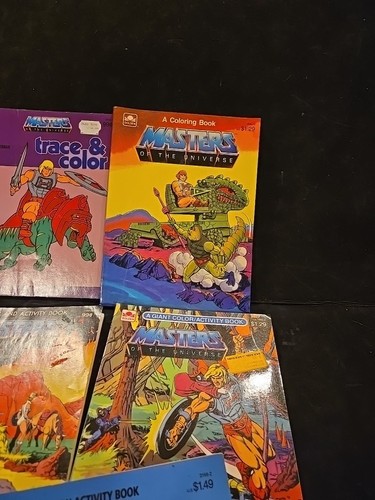 VTG Masters of the Universe Golden Giant Coloring Book Lot W/ Rambo /CT Power - Bild 4 von 23