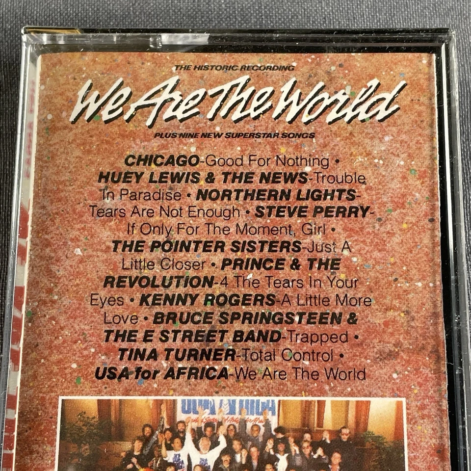 We Are The World USA for Africa *New Sealed* Cassette Tape 1985 PRINCE CHICAGO - Image 2 of 4