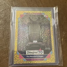 2025 Topps Disneyland 70th Gold Confetti Foil #/55 The Haunted Mansion's Organ