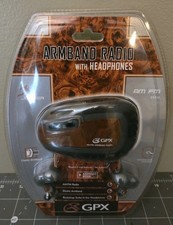 GPX Rugged Sports AM/FM Armband Radio With Headphones A2098GEO WOOD New Sealed