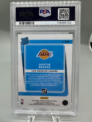 2021-22 Panini Chronicles - Rated Rookie PSA 6 #298 Austin Reaves (RC) Pop 1! - Picture 2 of 2