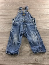Vintage OSHKOSH B Gosh Vestbak Toddler Blue Denim Jean Overalls