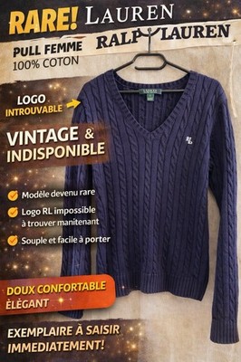 Ralph Lauren Pullover Unisex Vintage Logo Selten