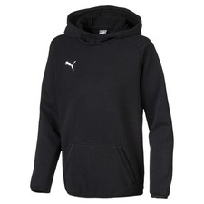 PUMA Liga Casuals Pullover Hoodie Youth Boys Black Casual Outerwear 655636-03