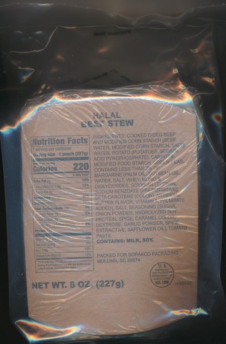 PORT OFFERT Rare Ration combat USA MRE HALAL AGNEAU Emb 2024 - Picture 8 of 8