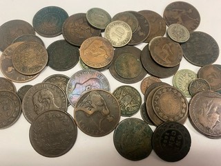 41pcs 17 1800’s Old Mixed World Foreign Coins Collection Lot