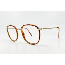 Anne Klein 7015 Tortoise Gold Round Eyeglasses Frames Italy 50-19-145 Col 103