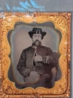 New ListingCivil War 1/6 Tintype of a Union Calvary Officer