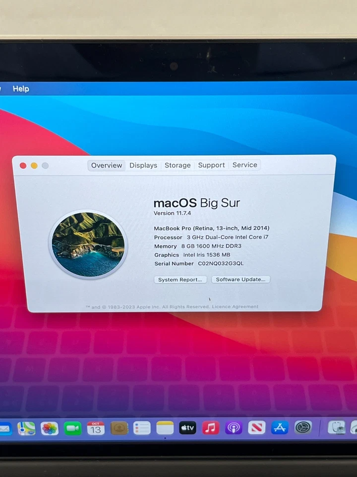 Apple MacBook Pro 13" 2014 · i7 · 8GB · 512GB, photo 2 of 5