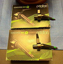 Ortofon Concorde Mix DJ Turntable Cartridge w/ Stylus Black/Green Lot of 2