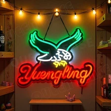 Yuengling Eagle LED Neon Sign With Dimmer USB Powered Adjustable Light