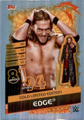 Edge 2020 Topps WWE Slam Attax Reloaded Limited Edition Gold #LETC