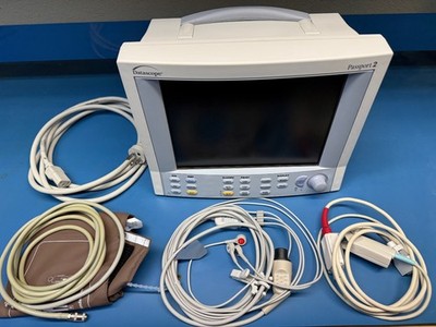 DataScope PASSPORT2 ECG NIBP Spo2 Patient Monitor with 1yr Biomed Certification