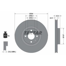 Disque de frein Alfa Romeo 155