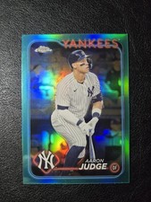 2024 Topps Chrome Aaron Judge #50 Aqua Refractor /199 Yankees